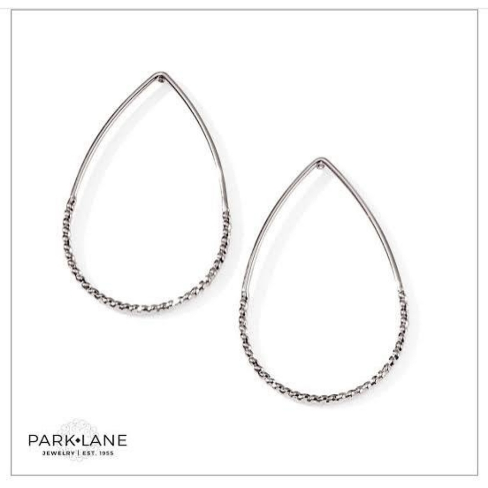 Park Lane Silver Almond Earrings - NWT